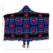 Load image into Gallery viewer, Black Fire Dragonfly Hooded Blanket 49 Dzine 
