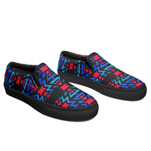 Load image into Gallery viewer, Black Fire Dragonfly Otoyimm Canvas Slip On Shoes 49 Dzine 
