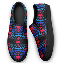 Load image into Gallery viewer, Black Fire Dragonfly Otoyimm Canvas Slip On Shoes 49 Dzine 
