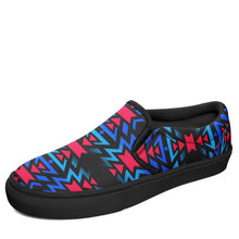 Load image into Gallery viewer, Black Fire Dragonfly Otoyimm Canvas Slip On Shoes 49 Dzine 
