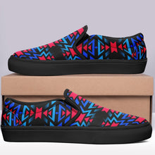 Load image into Gallery viewer, Black Fire Dragonfly Otoyimm Canvas Slip On Shoes 49 Dzine 
