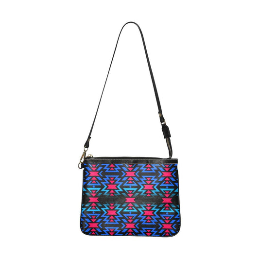 Black Fire Dragonfly Small Shoulder Bag (Model 1710) Small Shoulder Bag (1710) e-joyer 