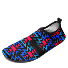 Load image into Gallery viewer, Black Fire Dragonfly Sockamoccs Kid&#39;s Slip On Shoes 49 Dzine 
