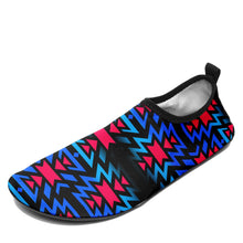 Load image into Gallery viewer, Black Fire Dragonfly Sockamoccs Slip On Shoes 49 Dzine 
