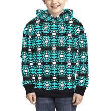 Load image into Gallery viewer, Black Fire Firefly Kids&#39; All Over Print Hoodie (Model H38) Kids&#39; AOP Hoodie (H38) e-joyer 
