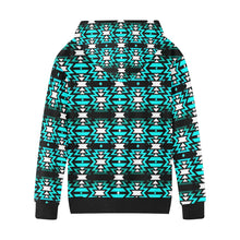 Load image into Gallery viewer, Black Fire Firefly Kids&#39; All Over Print Hoodie (Model H38) Kids&#39; AOP Hoodie (H38) e-joyer 
