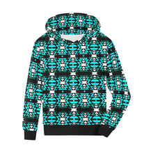 Load image into Gallery viewer, Black Fire Firefly Kids&#39; All Over Print Hoodie (Model H38) Kids&#39; AOP Hoodie (H38) e-joyer 
