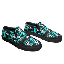 Load image into Gallery viewer, Black Fire Firefly Otoyimm Canvas Slip On Shoes 49 Dzine 
