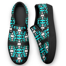 Load image into Gallery viewer, Black Fire Firefly Otoyimm Canvas Slip On Shoes 49 Dzine 
