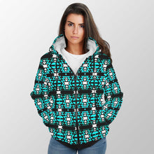 Load image into Gallery viewer, Black Fire Firefly Sherpa Hoodie 49 Dzine 
