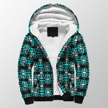 Load image into Gallery viewer, Black Fire Firefly Sherpa Hoodie 49 Dzine 
