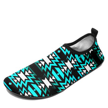 Load image into Gallery viewer, Black Fire Firefly Sockamoccs Slip On Shoes 49 Dzine 
