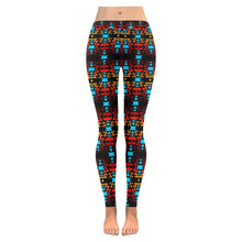 Load image into Gallery viewer, Black Fire II Low Rise Leggings (Model L05) Low Rise Leggings (Invisible Stitch) (L05) e-joyer 
