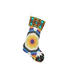 Load image into Gallery viewer, Black Fire Star Christmas Stocking Christmas Stocking e-joyer 
