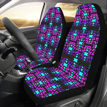 Load image into Gallery viewer, Black Fire Winter Sunset Car Seat Covers (Set of 2) Car Seat Covers e-joyer 
