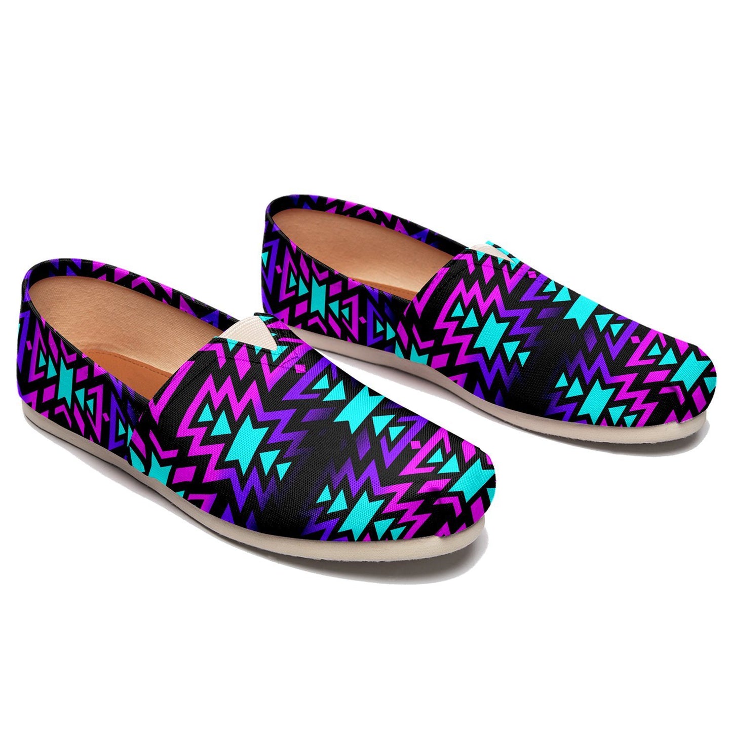 Black Fire Winter Sunset Casual Unisex Slip On Shoe Herman 