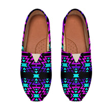 Load image into Gallery viewer, Black Fire Winter Sunset Casual Unisex Slip On Shoe Herman 
