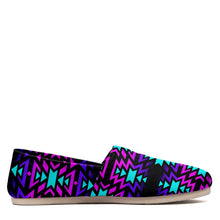 Load image into Gallery viewer, Black Fire Winter Sunset Casual Unisex Slip On Shoe Herman 
