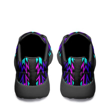 Load image into Gallery viewer, Black Fire Winter Sunset Ikkaayi Sport Sneakers 49 Dzine 
