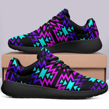 Load image into Gallery viewer, Black Fire Winter Sunset Ikkaayi Sport Sneakers 49 Dzine 
