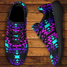 Load image into Gallery viewer, Black Fire Winter Sunset Ikkaayi Sport Sneakers 49 Dzine 
