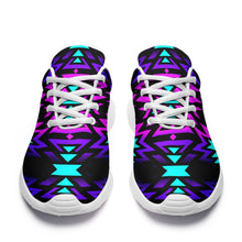 Load image into Gallery viewer, Black Fire Winter Sunset Ikkaayi Sport Sneakers 49 Dzine 
