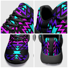 Load image into Gallery viewer, Black Fire Winter Sunset Ikkaayi Sport Sneakers 49 Dzine 
