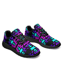 Load image into Gallery viewer, Black Fire Winter Sunset Ikkaayi Sport Sneakers 49 Dzine 
