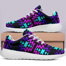 Load image into Gallery viewer, Black Fire Winter Sunset Ikkaayi Sport Sneakers 49 Dzine 
