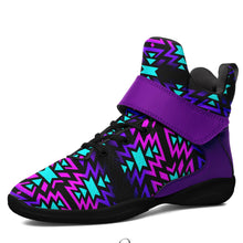 Load image into Gallery viewer, Black Fire Winter Sunset Ipottaa Basketball / Sport High Top Shoes 49 Dzine 
