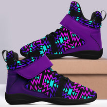 Load image into Gallery viewer, Black Fire Winter Sunset Ipottaa Basketball / Sport High Top Shoes 49 Dzine 
