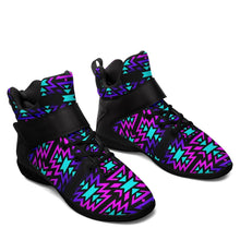 Load image into Gallery viewer, Black Fire Winter Sunset Ipottaa Basketball / Sport High Top Shoes - Black Sole 49 Dzine 
