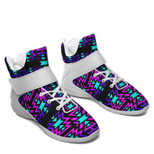 Load image into Gallery viewer, Black Fire Winter Sunset Ipottaa Basketball / Sport High Top Shoes - White Sole 49 Dzine 
