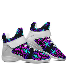 Load image into Gallery viewer, Black Fire Winter Sunset Ipottaa Basketball / Sport High Top Shoes - White Sole 49 Dzine 
