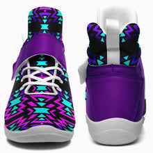 Load image into Gallery viewer, Black Fire Winter Sunset Ipottaa Basketball / Sport High Top Shoes - White Sole 49 Dzine 
