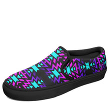 Load image into Gallery viewer, Black Fire Winter Sunset Otoyimm Canvas Slip On Shoes 49 Dzine 
