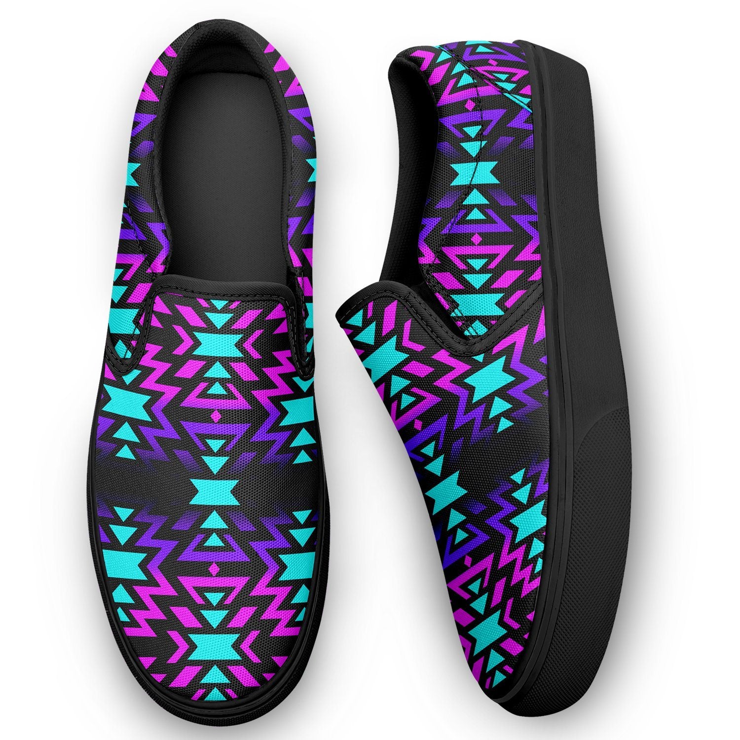 Black Fire Winter Sunset Otoyimm Canvas Slip On Shoes 49 Dzine 