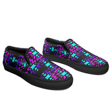 Load image into Gallery viewer, Black Fire Winter Sunset Otoyimm Canvas Slip On Shoes 49 Dzine 
