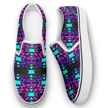 Load image into Gallery viewer, Black Fire Winter Sunset Otoyimm Canvas Slip On Shoes 49 Dzine 
