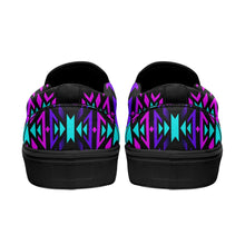 Load image into Gallery viewer, Black Fire Winter Sunset Otoyimm Canvas Slip On Shoes 49 Dzine 
