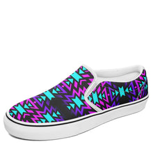 Load image into Gallery viewer, Black Fire Winter Sunset Otoyimm Canvas Slip On Shoes 49 Dzine 
