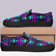 Load image into Gallery viewer, Black Fire Winter Sunset Otoyimm Canvas Slip On Shoes 49 Dzine 
