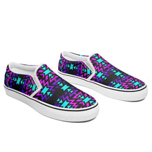 Load image into Gallery viewer, Black Fire Winter Sunset Otoyimm Canvas Slip On Shoes 49 Dzine 
