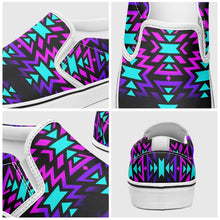 Load image into Gallery viewer, Black Fire Winter Sunset Otoyimm Canvas Slip On Shoes 49 Dzine 
