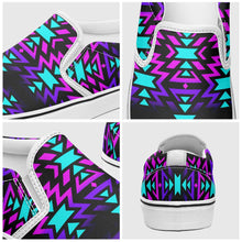 Load image into Gallery viewer, Black Fire Winter Sunset Otoyimm Kid&#39;s Canvas Slip On Shoes 49 Dzine 
