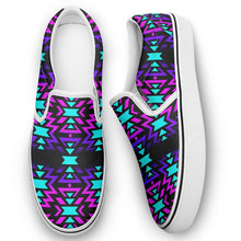 Load image into Gallery viewer, Black Fire Winter Sunset Otoyimm Kid&#39;s Canvas Slip On Shoes 49 Dzine 
