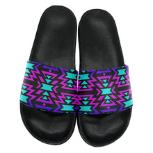 Load image into Gallery viewer, Black Fire Winter Sunset Slide Sandals 49 Dzine 
