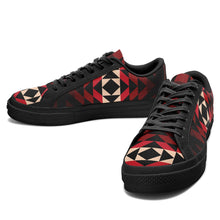 Load image into Gallery viewer, Black Rose Aapisi Low Top Canvas Shoes Black Sole aapisi Herman 
