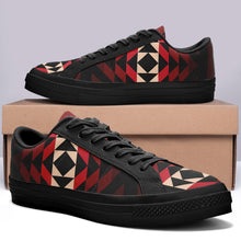 Load image into Gallery viewer, Black Rose Aapisi Low Top Canvas Shoes Black Sole aapisi Herman 
