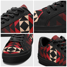 Load image into Gallery viewer, Black Rose Aapisi Low Top Canvas Shoes Black Sole aapisi Herman 
